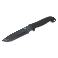 Schrade Delta Class Bedrock Fixed Blade Knife 6" - Black Overmold Handles #sch1182517