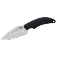 Schrade Delta Class Adder Fixed Blade Knife 2.75" Aus-10 Satin Drop Point - Black Polymer Handles #sch1182521