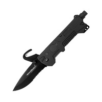 Statgear T3 Tactical Serrated Linerlock Folding Pocket Knife - W Sheath #stat01