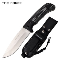 Tac-Force Drop Point Fine Edge Fixed Blade Knife - Tactical 10 Inches Full Tang #tf-Fix006Bk