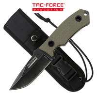 Tac-force Evolution Tanto Stonewashed Fixed Blade Knife - 8 Inches Overall G10 Handle #tfe-fix002-tn