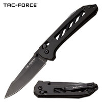 Tac-Force Drop Point Manual Folding Knife - 8 Inch Overall Black #tf-1035Bk
