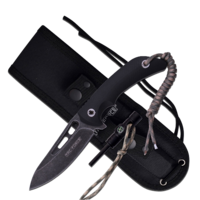 Tac-force Tactical Drop Point Fixed Blade Knife - Black 9 Inches Overall #tf-200-949bk