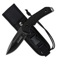 Tac-force 9 Inch Drop Point Tactical Fixed Blade Knife - W Sheath #tfe-fix006-bk