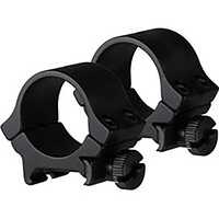 Truglo 1 Inch Scope Ring Set Lightweight Quad Picatinny Weaver  - Medium Tube Matte Black #tg-tg8961b1