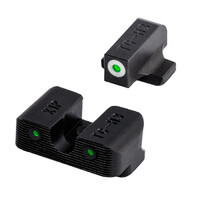 Truglo Tritium Pro Handgun Green Night Sights For Glock Low Mos - Green W/ Orange Outline Glows In The Dark #tg-tg231g1mc