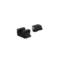 Truglo Tritium Pro Handgun Night Sights Set For Kimber Pistols - Green With White Outline Black Steel #tg-tg231k1w