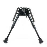 Atacpro Shooting Rifle Bipod 6-9'' Pivot Rotating - Adjustable Legs Spring Return Black #tm01015
