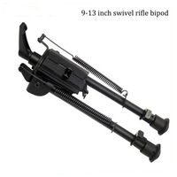 Atacpro Tactical 9-13'' Swivel Pivoting Rifle Bipod - W Pod Lock Handle Steel And Aluminum #tm01016