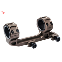 Tekmat Tactical Ar15 Rifle Optic Scope Mount Qd Rings - 20mm Weaver Picatinny Rail Tan #tm01032