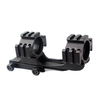 Atac Pro 1 Inch 25mm Rifle Tactical Scope Mount Rings 30mm With 20mm Picatinny Weaver - Aluminum Steel #tm01051