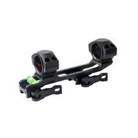 Tekmat Tactical Accessories Qd Cantilever Rifle Scope Mount Rings 1in 25mm 30mm For Picatinny Weaver Rail - Black #Tm01058