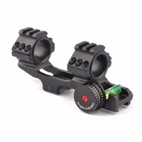 Tekmat 1 Inch 25mm 30mm Tactical Accessories Cantilever Rifle Scope Mount Rings For Picatinny Weaver - Black #Tm01063