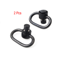 Atac Pro Push Button Qd Quick Detach 1.38 Inch Heavy Duty Sling Swivels - Black #Tm01147