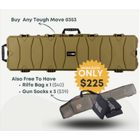 Tough Move 53 Inch Double Rifle Gun Hard Case - Crushproof Waterproof Stackable Storage #0353 Og