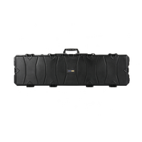 Tough Move 53 Inch Double Rifle Gun Hard Case - Crushproof Waterproof Stackable Storage #0353 Bk