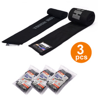 Tough Move 3x Shotgun Gun Socks Silicone Treated 2pcs - 34x4 Inch And 22x4 Inch Black #tmv120240-3