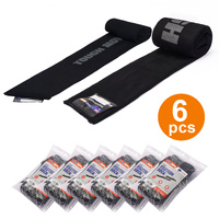 Tough Move 6x Shotgun Gun Socks Silicone Treated 2pcs - 34x4 Inch And 22x4 Inch Black #tmv120240-6