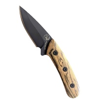 Tassie Tiger Ttkaussdlb Hunting Knife Sandalwood Black Cerakote