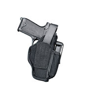 Uncle Mikes Pistol Handgun Ambidextrous Sidekick Hip Nylon Holster - Durable Black Size 2 Pouch #ummo70020