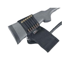 Uncle Mikes Buttstock Shell Holder Rifle Flap Style 6 Rnd - Black Two Styles #um88482