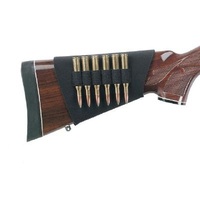Uncle Mikes Buttstock Shell Holder Rifle Neoprene 6 Rnd - Black Heavy Duty #um88483
