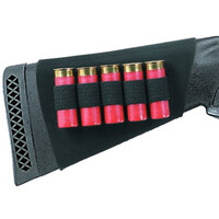 Uncle Mikes Buttstock Shell Holder Shotgun Neoprene 5 Rnd - Black High Quality #um88493