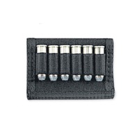 Uncle Mikes Cartridge Slide Handgun Shell Holder Tough Nylon Web Backing - Black 6 Rnd #um88401
