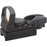 Vector Imp 1x23x34 Multi Reticle Reflex Red Dot Scope Sight - With Weaver Mount Base #scrd-18c