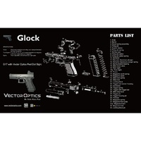 Vector Glock Gun Cleaning Bench Mat - 20 Inch Length Soft Rubber Material #scbm-02