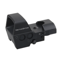 Vector Optics Omega 23x35 Four Reticle Reflex Sight - 6 Levels Green And Red Brightness #scrd-48