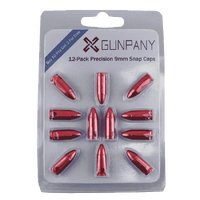 Vector Optics Gunplay Scsc-04bp 9mm Snap Caps 12-Pack Aluminum Dry Fire Training