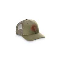 Vortex Mens Three Peaks Caps Hats - Mesh Panels Loden #vo12101lod