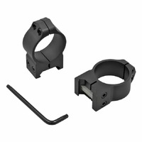 Warne Scope Mounts Hunting Accessories 34mm Medium Matte Rings - Fits Maxima Weaver Bases And Picatinny Rails #221m