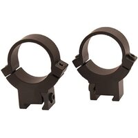 Warne Scope Mounts Hunting Accessories 40mm .22 Caliber High Matte Rings 1 Inch - For 11mm Dovetail Rimfire #722m