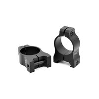 Warne Hunting Scope Ring Mount Vapor 1 Inch Medium Matte Weaver Rings - Lightweight Aluminum #v401m