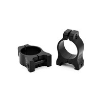 Warne Hunting Scope Ring Mount Vapor 1 Inch Low Matte Weaver Rings - Lightweight Aluminum #v400m