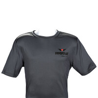 Warne Hunting Clothing Lightweight Polyester Moisture Wicking Tshirt - Charcoal Grey Small #t1002s