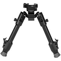 Warne Skyline Precision Bipod Pic Quickly Attaches Rail Fitment Hunting Gun Rest - Black #7901m
