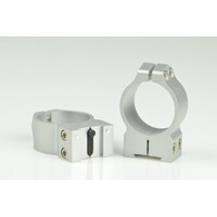 Warne Hunting Rifle Ring Mount 30mm Tikka Pa Med Rings W Torx Style T-15 Socket Cap Screws - Silver #14ts