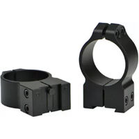 Warne Hunting Rifle Ring Mount Durable 30mm Tikka Pa High Permanently Attaches Scope Rings - Black Matte #15tm