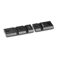 Warne Hunting Rifle Rail Mount Base Set For Sauer 202 Good Quality - Black Matte 2 Piece #m902/901m