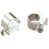 Weaver Rifle Scope Rings Cross-lock Mount - 1 Inch High Silver Great Quality Durable Lightweight #w49033