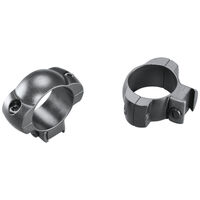 Weaver Rifle Scope Top Mount Rings Grand Slam  - 1 Inch .22 Medium Matte Black Solid Steel #w49217