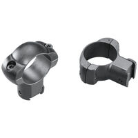 Weaver Rifle Scope Top Mount Rings Grand Slam  - 1 Inch .22 X-high Matte Black Solid Steel #w49219