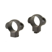 Weaver Rifle Scope Top Mount Rings Grand Slam  - 1 Inch High Matte Black Steel Construction #w49205