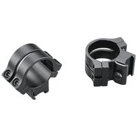 Weaver Rifle Scope Mount Detachable Rings Quad Lock - 1 Inch 3/8 Matte High Quality Durable Lightweight #w49053