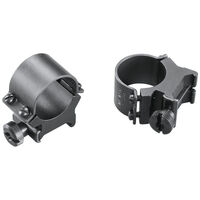 Weaver Rifle Scope Mount Rings Sure Grip 1 Inch High Matte - Aluminum Saddle Quick Detach #w49164
