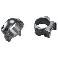 Weaver Rifle Scope Mount Style Rings 1 Inch Grand Slam Medium Gloss - Black Solid Steel #w49302