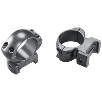 Weaver Grand Slam Steel Top Mount Rings - 1 Inch High Black #w49304